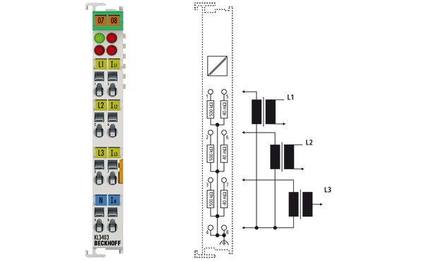 BECKHOFF KL3403-0333  3-Phase Power Measurement Terminal