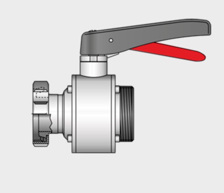 Kieselmann 4022 K/M-G Straight-way Ball Valve