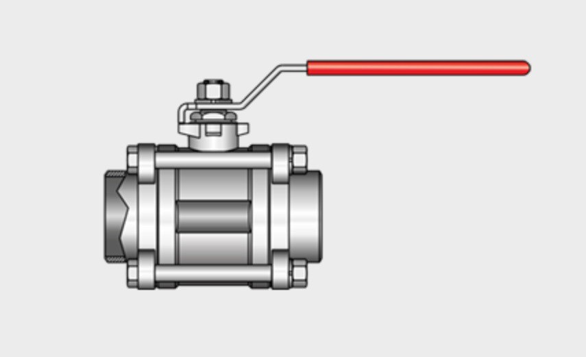 Kieselmann 4062 S-S Straight-way Ball Valve