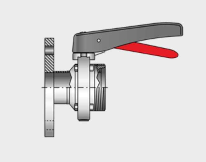 Kieselmann 4307 PN10-G Butterfly Valve