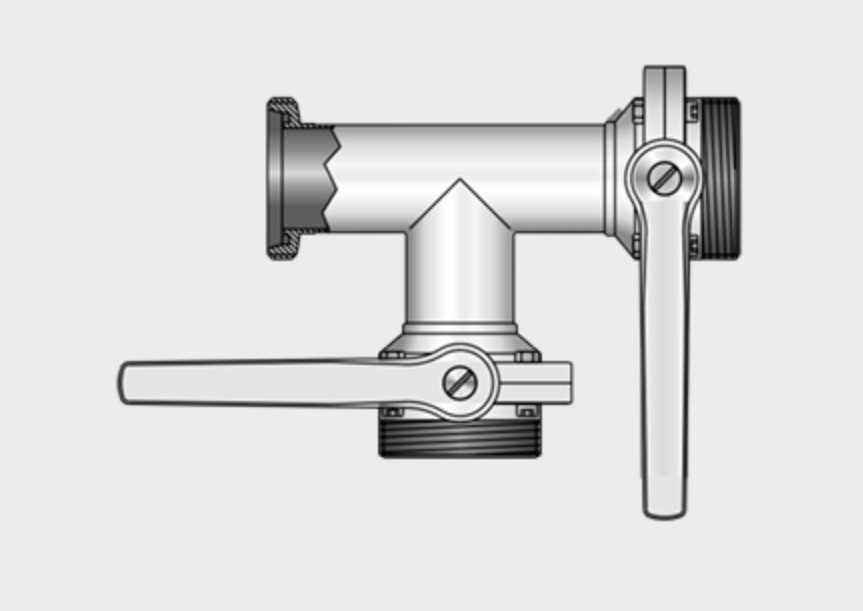 Kieselmann 4315 G-G-G   Multi-way Butterfly Valve