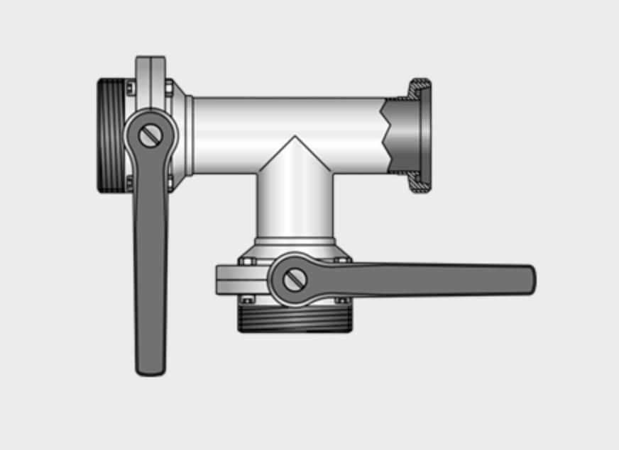 Kieselmann 4316 G-G-G Multi-way Butterfly Valve