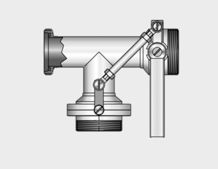 Kieselmann 4915 G-G-G   Multi-way Butterfly Valve