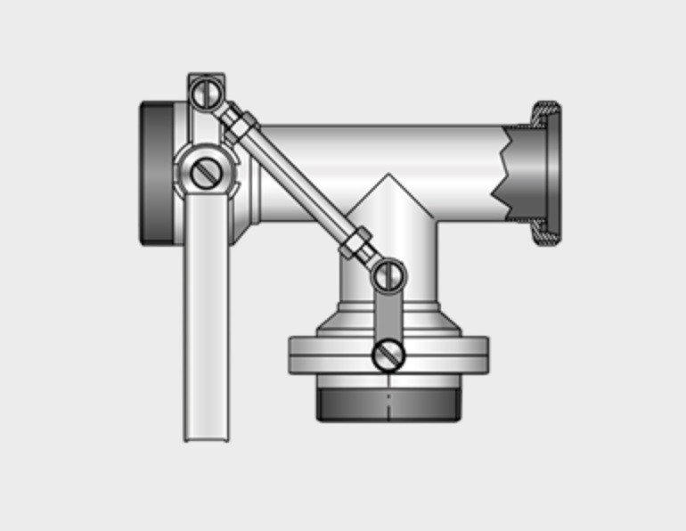 Kieselmann 4916 G-G-G   Multi-way Butterfly Valve