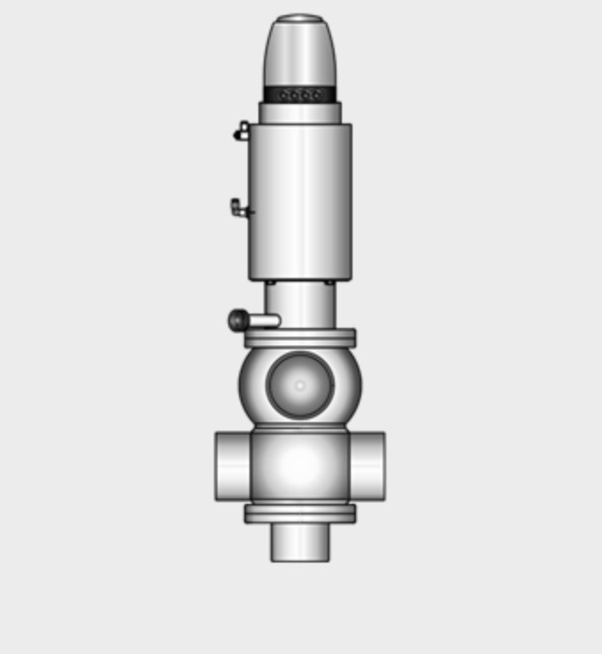 Kieselmann 5671 Double-seat Valve With Shaft Flushing