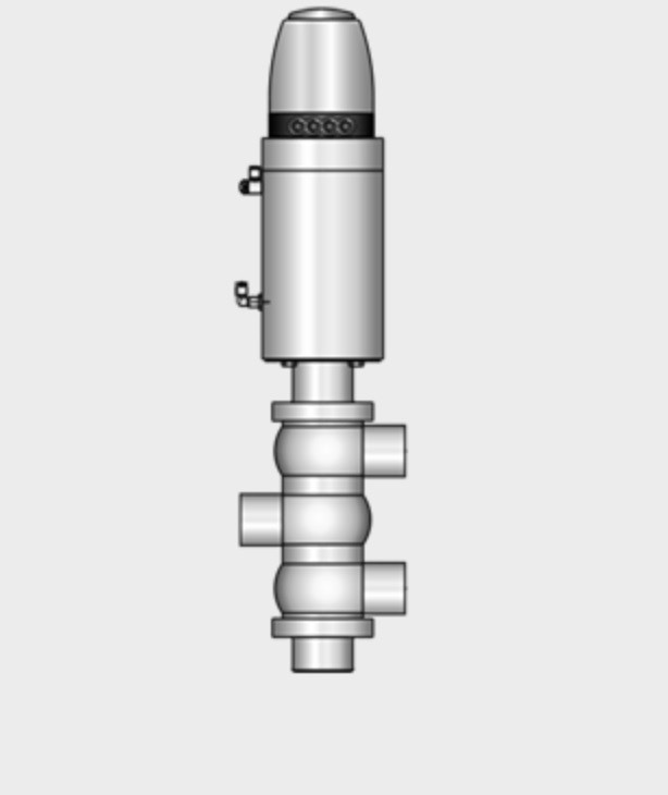 Kieselmann 5674 S-S-S   Double-seat Changeover Valve