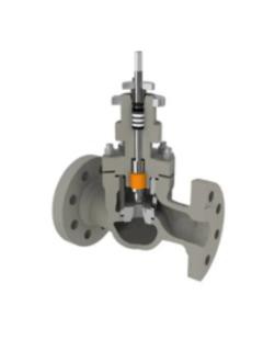 RBR Valvole GL2 Type Top Guided Angle Globe Control Valve